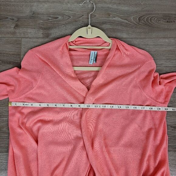 𝅺guess by Marciano Coral Waterfall Open Front High Low Cardigan Sweater XS - Picture 12 of 15